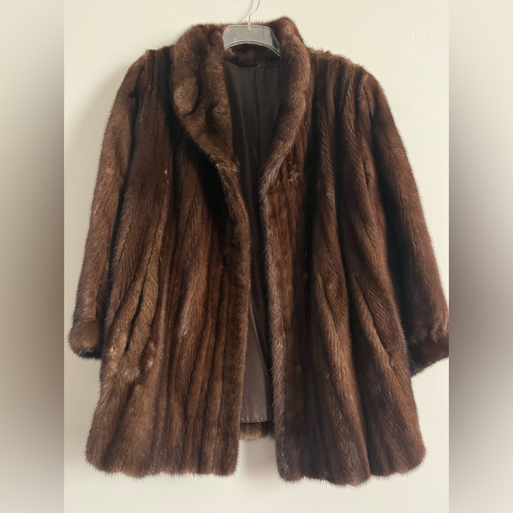 Vintage Luxurious High-End Brown Scaasi Fur Coat